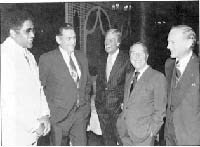 Don Newcomb, Harold E. Hughes, Dick Van Dyke, Garry Moore und Buzz Aldrin