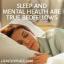 Schlaf und psychische Gesundheit sind wahre Bettgenossen