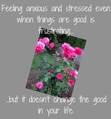 Es ist frustrierend, wenn wir uns gestresst und ängstlich fühlen, auch wenn die Dinge gut sind. Lernen Sie, in guten Zeiten mit Stress und Angst umzugehen. Lesen Sie diese vier Tipps.